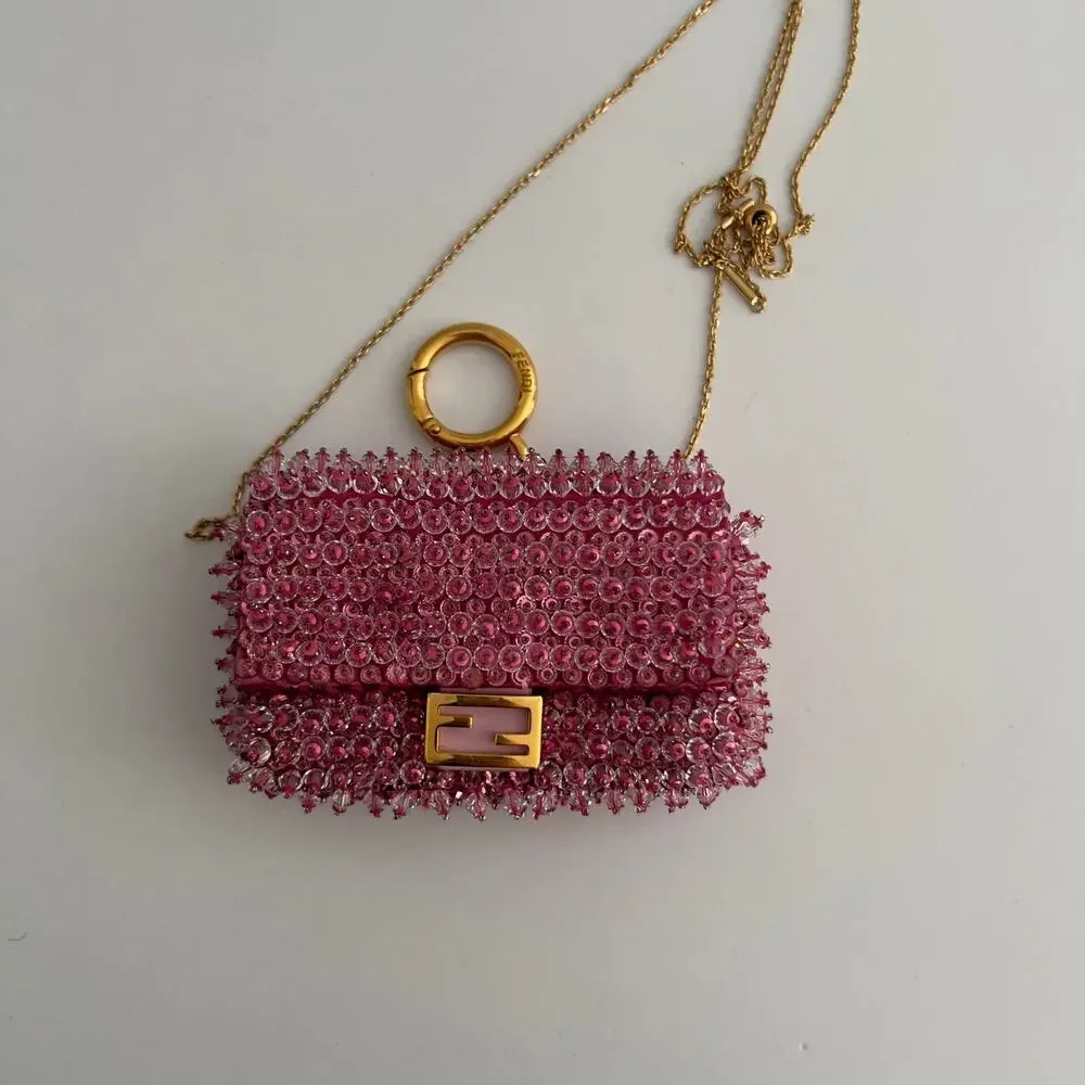 Fendi Pink Beaded Nano - Picture 9 of 9